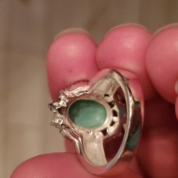 TURQUOISE NECKLACE, EARRINGS, RING & BRACELET SET - Picture 8 of 13